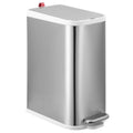 BETHEBEST 4 Gallon/15 Liter Trash Can with Soft Close Lid,Stainless Steel Garbage Can with Removable Inner Bucket,Step Pedal Trash Can for Bathroom,Bedroom,Kitchen