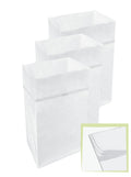 30 Gallon Disposable Pop-Up Trash Cans (3-Pack, Multi-Liner) with Fitted Bags – Foldable Garbage & Recycling Bins for Parties, Events & Kitchen (White 30" H x 14" W x 17" D)