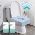 500-Pack XL Disposable Toilet Seat Covers, 16 × 24 inches Waterproof Individually Wrapped, Travel Toilet Liners for Adults & Kids, Bulk Portable for Public Restroom, Hotel, Hospital, Airplane Blue