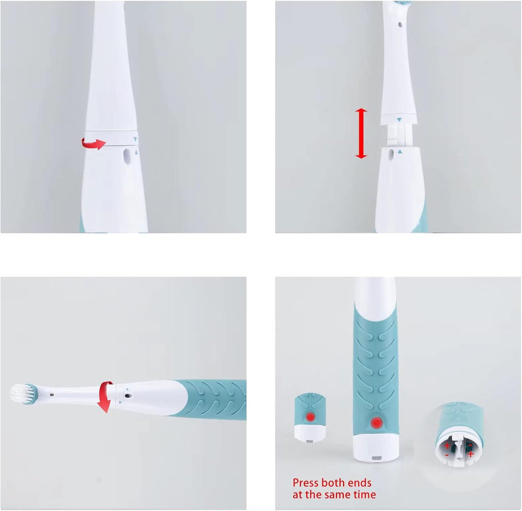 Electric Cleaning Brush with 4 in 1 Multiple Brush Heads,Indoor Household Cordless Motorized Brush for Bathroom Toilet Kitchen Tile Crevice