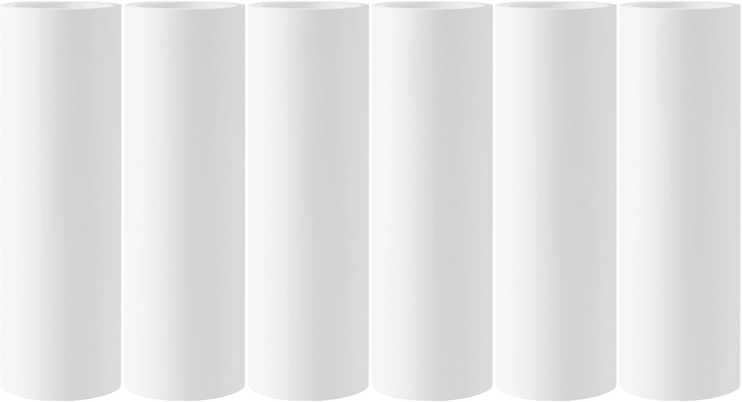 8 inch Large Surface Lint Roller Refills for Scotch-Brite 50% Stickier 8" Wide Lint Roller Replacement Refills for Pet Hair Extra Sticky 60 Sheets per Refill Pack of 6 Total 360 Sheets