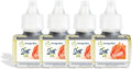 Scent Fill Orange Slice Plug in Air Freshener, 4 Scented Oil Refills