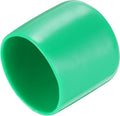 uxcell 20pcs Rubber End Caps 35mm(1 3/8") ID Vinyl PVC Round Tube Bolt Cap Cover Screw Thread Protectors Dark Green