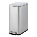 Garvee 13 Gallon Kitchen Trash Can, Stainless Steel Step Garbage Bin with Soft-Close Lid & Removable Bucket, Fingerprint Proof, Slim for Narrow Spaces, Bathroom or Office