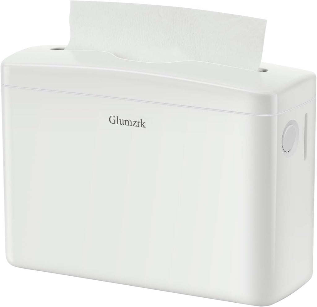 Countertop Paper Towel Dispenser Universal Fit for Multifold, Z-Fold Trifold Hand Towels, Commercial Napkin Dispenser for Bathroom Home Kitchen Toilet ABS Paper Towel Holder, White