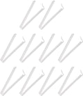 PATIKIL Sealing Clips 4.3 Inch, 10 Pack Reusable Plastic Bag Clip Clamp Sealer for Food Storage Snack Bag Home Kitchen, White