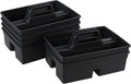 6 Packs Plastic Cleaning Tool Caddy with Handle, Cleaning Supply Carry Caddy for Cleaning Products