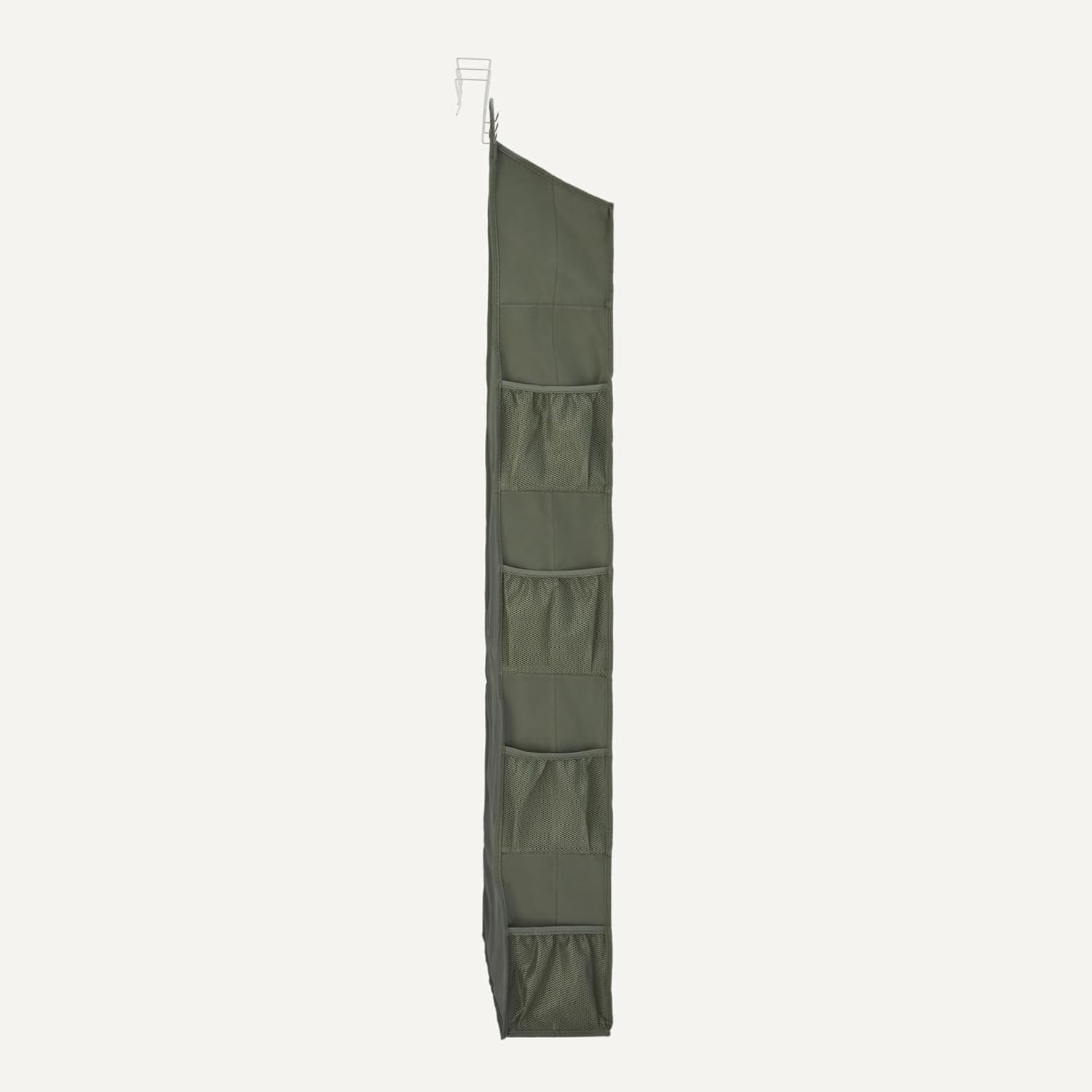 Amazon Basics 5 Tier Over the Door Organizer, Large, 6.4 x 54.5 x 14.9 in, Dark Grey
