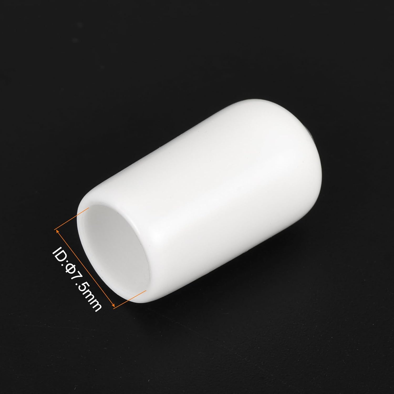 uxcell 20pcs Rubber End Caps 7.5mm ID Vinyl Round End Cap Cover Screw Thread Protectors White