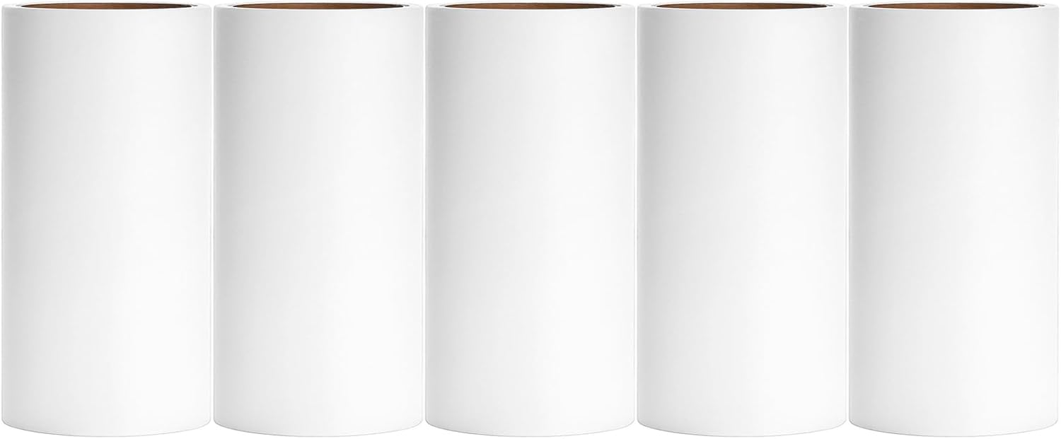 4.6 inch Lint Roller Refills Only for Evercare Giant Lint Rollers for Pet Hair Extreme Stick Refills 5 Rolls 60 Sheets per Roll Total 300 Sheets