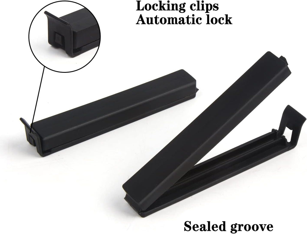 DIYASY Food Bag Clips,30 Pack Plastic Snack Sealing Clip for Food Storage & Packages Assorted Sizes