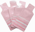 100 Pack 2.95x5.1 inch Heat Seal Sample Mylar Packets for Portable Travel Toiletries Empty Disposable Liquid Shampoo Pouch Single Serving Coffee Powder Condiments Food Storage (Pink)