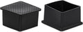 Flyshop Flexible Anti-Scratch PVC Patio Chair Table Leg Caps Tips Floor Protectors Square Furniture Covers, 20pcs, Black, 40 mm x 40 mm, 1-9/16" x 1-9/16"
