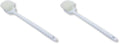 SPARTA Plastic Large Scrub Brush, Kitchen and Utility Brush with Long Handle for Cleaning, 20 Inches, White (Pack of 2)