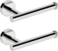 NearMoon Bathroom Toilet Paper Holder, Premium SUS304 Stainless Steel Rustproof Wall Mounted Toilet Roll Holder for Bathroom, Kitchen (2 Pack, Chrome Finish)