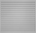 NeatiEase Slatwall Panel Wall Storage Systems, 4 x 4ft Slat Wall Paneling Garage Wall Organizer, Heavy Duty Wall Mounted PVC Wall Rack (Gray)