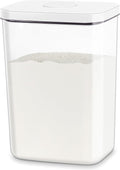 Airtight Flour Rice Storage Container with Pop-up Lid - 6 Qt | 11 Lbs Crystal-Clear Plastic Bread Container, Tall and Slim Storage Bin Fit for Kitchen Pantry Organization