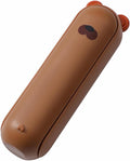 Travel Lint Roller Mini, Cute Bear Resuable Lint Rollers for Pet Hair Extra Sticky, Washable Cat Dog Hair Remover for Cloth, Car, Furniture