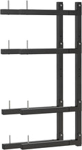 Lumber Storage Rack, Upgrade Cantilever Folding Lumber Rack Wall Mount, Metal 8 Level 32 Inch Plywood Scrap Wood Storage Rack