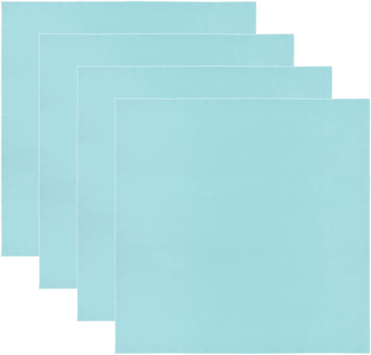 Wisdompro Extra Large 4-Pack Microfiber Cleaning Cloth For Laptop, LCD TV, Computer Screen, Monitor, Tablet, Camera Lens, Glass, Lenses, Phone, iPhone, iPad, other Delicate Surface - Mint (16x16 Inch)