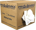 PRO SOURCE Reclaimed White Cotton T-Shirt Cloth Shop Rags, Sold by Weight (25 lb)