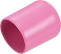 uxcell 20pcs Rubber End Caps 16mm(5/8 inch) ID Vinyl PVC Round Tube Bolt Cap Cover Screw Thread Protectors Pink