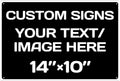 Customised Christmas Decorations: Personalized Text And Picture Signs, Black White Traffic Regulation Horizontal Hazard, Garden, Door Signs