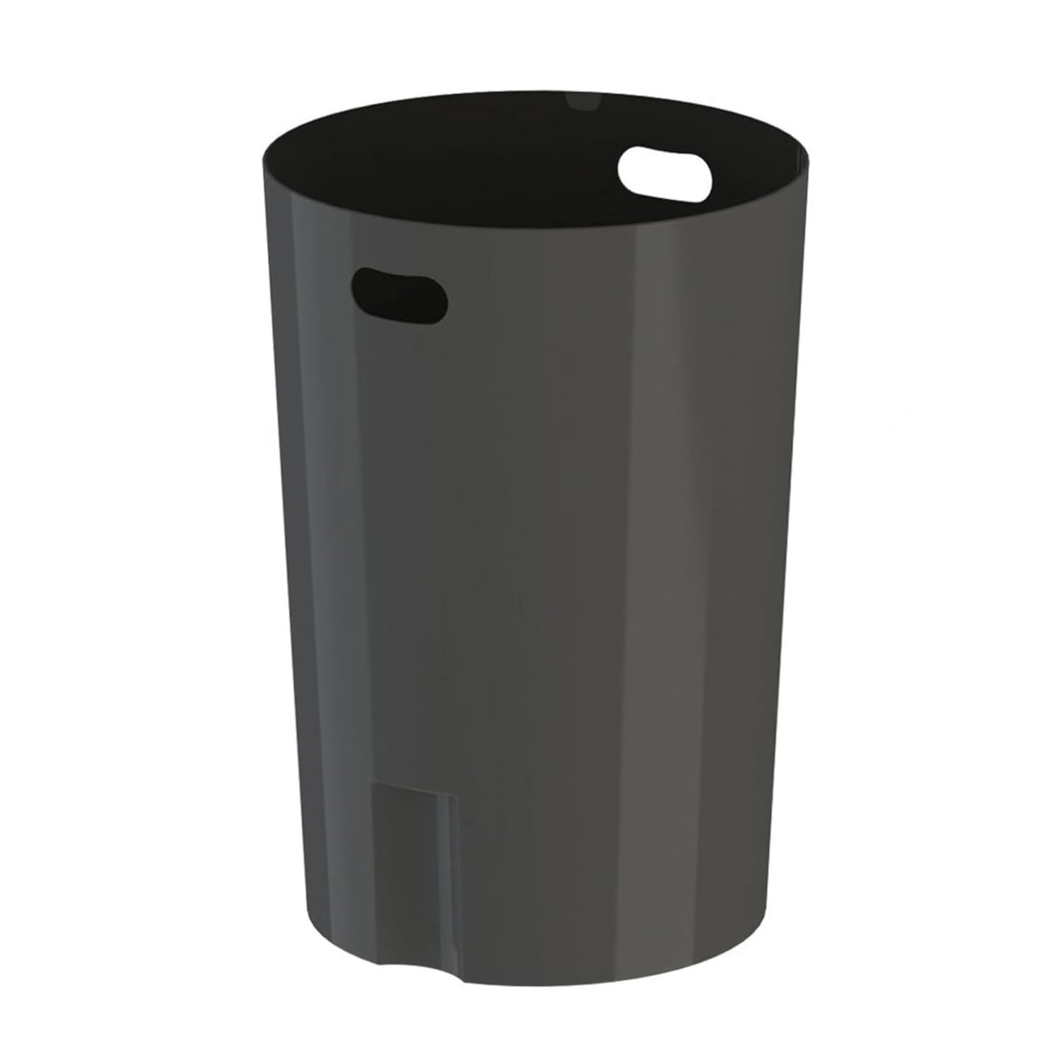 42 Gallon Slatted Circle 100% Recycled Plastic Commercial Outdoor and Indoor Trash Can with Push Open Dome Lid and Internal Liner | Great for Schools and Businesses - Green