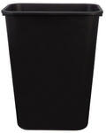 Amazon Basics Trash Can, Rectangular Commercial Office Wastebasket, 10 Gallon (Pack Of 2), Black (Previously AmazonCommercial brand)