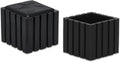 Flyshop Anti-Skid Non-Marking Synthetic Rubber Patio Chair Table Leg Caps Square Furniture Covers 20pcs, Black, 30 mm x 30 mm, 1-3/16" x 1-3/16"