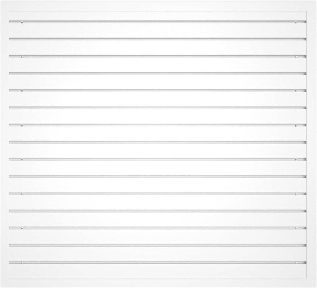 NeatiEase Slatwall Panel Wall Storage Systems, 4 x 4ft Slat Wall Paneling Garage Wall Organizer, Heavy Duty Wall Mounted PVC Wall Rack (White)