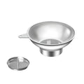 Standard Mason Jar Funnel with Strainer,Large Metal Funnel for transferring Milk, Juice, Oils, flavorings