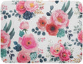 Spring Floral Dish Drying Mat for Kitchen Counter Spring Summer Flowers Kitchen Dish Drying Pad 18”x24” Absorbent Reversible Watercolor Flowers Dishes Drainer Pad Dish Drying Rack Mat for Countertop