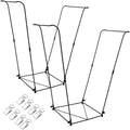 2 Pack Trash Bag Holder, Metal Garbage Bag Holder, 30-45 Gallon Portable Trash Bag Holder Stand, Multi-use Leaf Bag Holder for Yard, Camping, Garden, Lawn