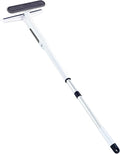 Red Horn Window Squeegee with Long Handle, Mirror Window Cleaning Squeegee Kit with Washable Pad and Blade Cleaner for Glass,Wall, Window, Mirror.White Color