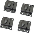 QCAA Traditional Large Oval Turn Cabinet Latch, Solid Brass, 2", for Cupboard & Other Furniture, ORB Oil Rubbed Bronze US10B, 4 Pack, Made in Taiwan