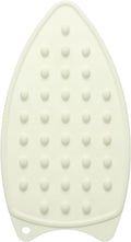 HARFINGTON Silicone Iron Rest Pad, Multipurpose Iron Hot Resistant Mat Iron Rest Plate for Ironing Board Hot Heat Resistant Steam Compact Mat, Cream