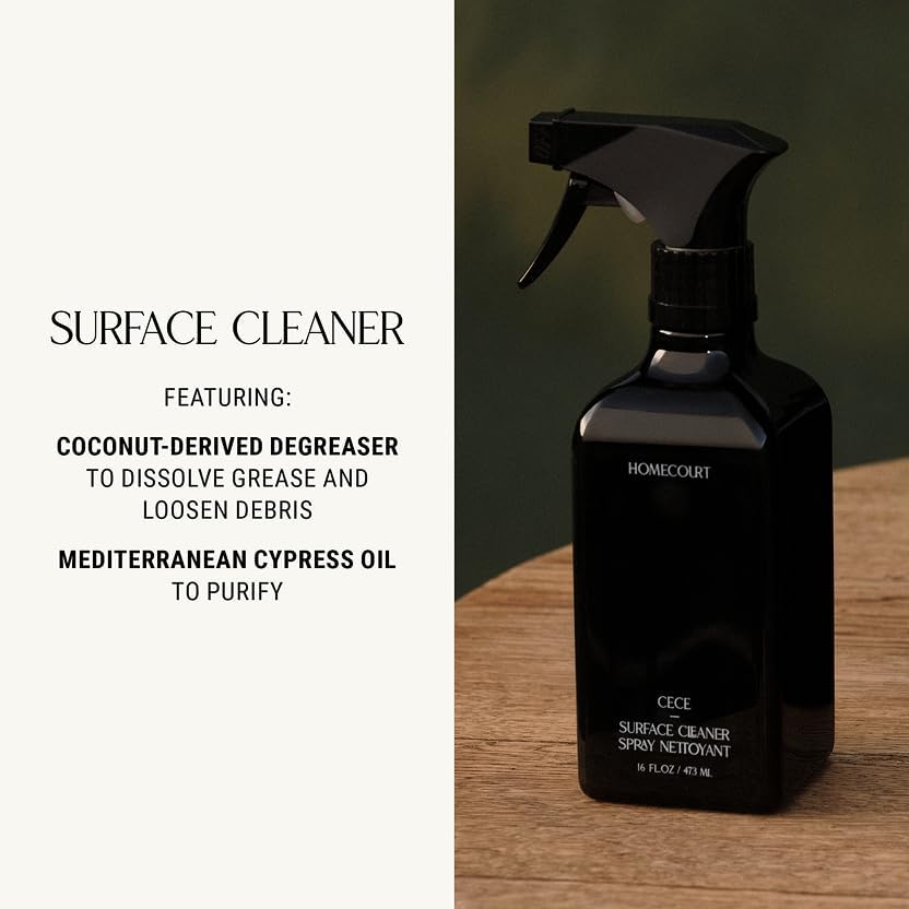 Homecourt All-Purpose Surface Cleaner Spray, Lifts Away Dirt, Smudges & Grease, For Bathroom, Kitchen & more, Clean Formula, Steeped Rose, 16 fl oz