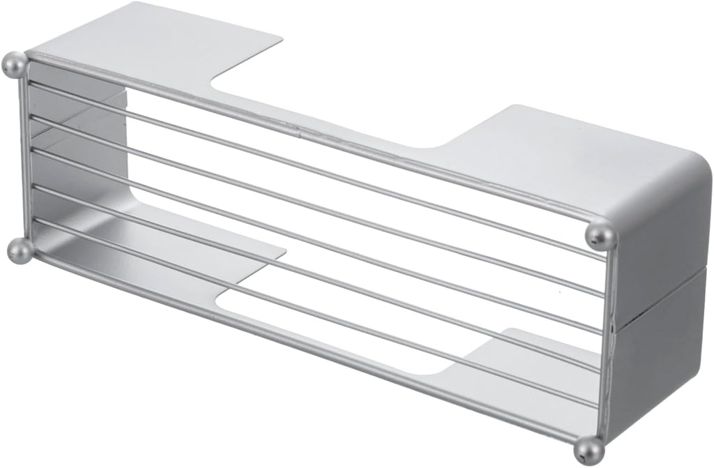 MyGift Metal Tabletop Folded Hand Towel Holder, Modern Silver Tone Commercial Countertop Tissue Dispenser Tray for Trifold, C-Fold and Z-Fold Towels, Set of 2