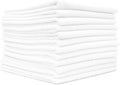 The Rag Company - All-Purpose Microfiber Terry Cleaning Towels - Commercial Grade, Highly Absorbent, Lint-Free, Streak-Free, Kitchens, Bathrooms, Offices, 300gsm, 12in x 12in, White (12-Pack)
