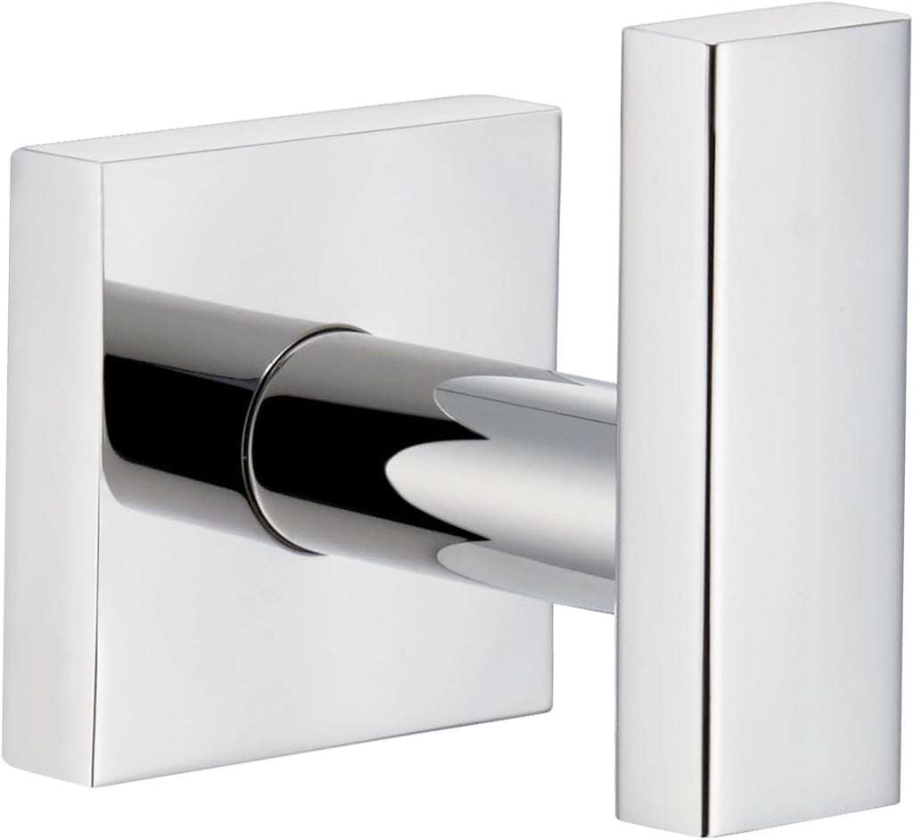 Angle Simple Towel Hook for Bathroom, SUS 304 Stainless Steel Robe Coat Hook, Hand Towel Holder Wall Mounted, Polished Chrome