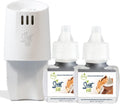 Scent Fill Coconut Sandalwood Plug in Air Freshener, Scented Oil Refills, 2 Refills + Diffuser