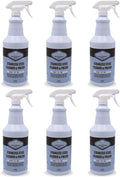 Santeen Stainless Steel Cleaner & Polish, 6-Pack, 32oz Bottle with Trigger Sprayer, Professional Formula