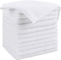 HOMEXCEL White Microfiber Cleaning Cloth, 12 Pack Premium Microfiber Towels for Cars, Lint Free, Scratch-Free, Highly Absorbent, Reusable Cleaning Rags for Car, Household, Kitchen, Window, 11.5"X11.5"
