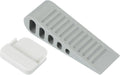 PATIKIL Rubber Door Stoppers for Bottom of Door, Door Wedge Stopper with Holder Sturdy Stackable Doorstop Wall Protector for Home Office Floor Concrete Tile, Gray