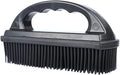 Rubber Pet Hair Removal Brush Lint & Cat Dog Hair Remover Brush Pet Silicone Lint and Debris Remover for Cleaning, Grooming, Home,Black
