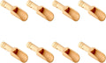 8pcs Mini Wooden Spoons，Mini Bamboo Spoons for Bath Salts, tea scoop, Washing Powder spoon，wooden candy spoon