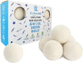 Organic Wool Dryer Balls: Eco-Friendly & Chemical-Free | Our Anti-Entanglement Reusable Balls Eliminate Wrinkle Static | 6-Pack XL Dryer Balls for Laundry is Made with New Zealand Wool (MER-White)