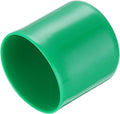 uxcell 20pcs Rubber End Caps 42mm(1 5/8") ID Vinyl PVC Round Tube Bolt Cap Cover Screw Thread Protectors Dark Green