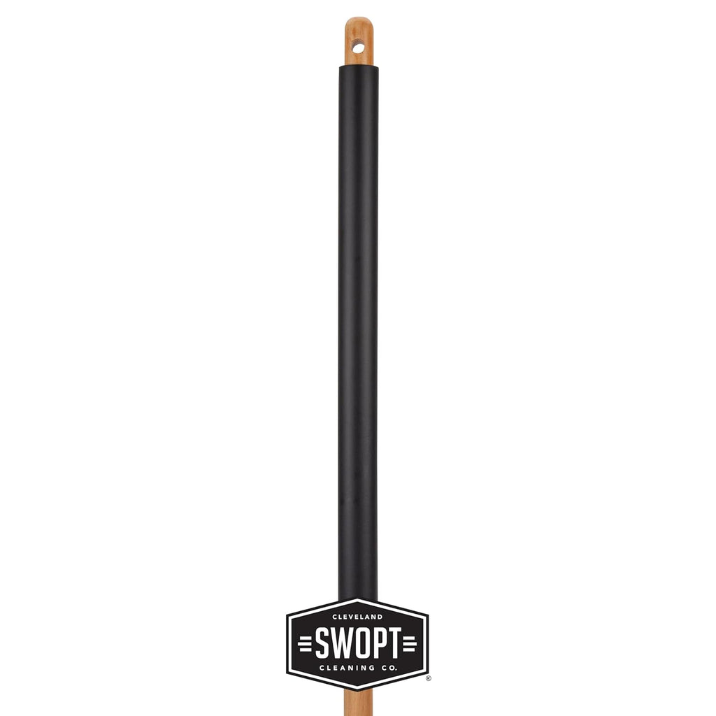 SWOPT Premium 48” EVA Foam Comfort Grip Wooden Handle – Ergonomic Design Eliminates Loose Handles —Interchangeable with All SWOPT Cleaning Products for More Efficient Cleaning and Storage